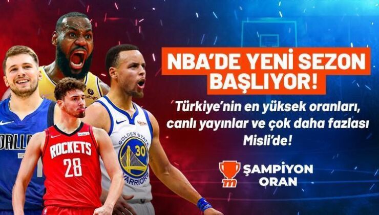 NBA’de Yeni Dönem Başlıyor! Türkiye’nin En Yüksek Oranları, Canlı Yayınlar ve Çok Daha Fazlası Misli’de!