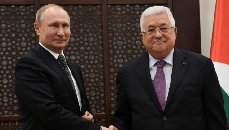 Rusya Devlet Başkanı Putin, Filistin Devlet Başkanı Abbas ile Görüştü