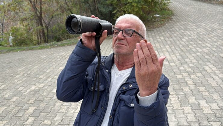 Tokat’ta Yolu Olmayan Mezarlığa Dürbünle Ziyaret