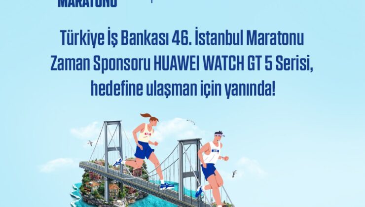 Türkiye İş Bankası 46. İstanbul Maratonu’nun Zaman Sponsoru Huaweı Oldu