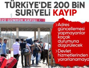 Türkiye’de 200 Binden Fazla Suriyeli Adres Kaydını Yenilemedi