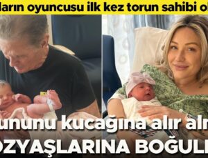 Ünlü Oyuncu İlk Kez Dede Oldu… Torununu Kucağına Alır Almaz Gözyaşlarına Boğuldu