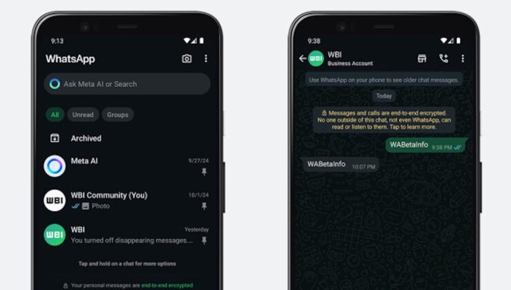 Whatsapp, Amoled Koyu Temayı Test Ediyor