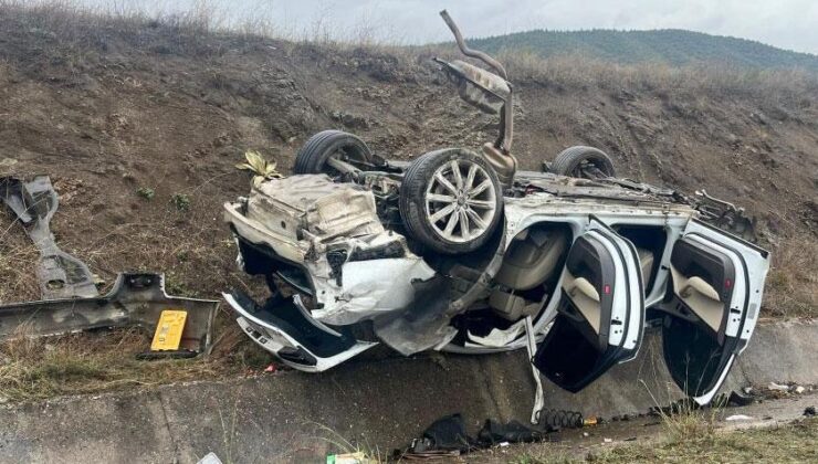 Yer: Tokat! Takla Atan Milyonluk Araç Hurdaya Döndü