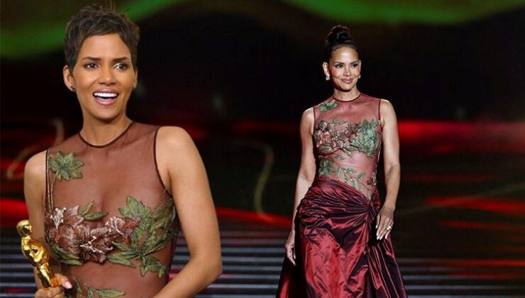 22 Yıllık Oscar Elbisesini Giydi! Halle Berry O Gece Oscar Tarihine Geçmişti