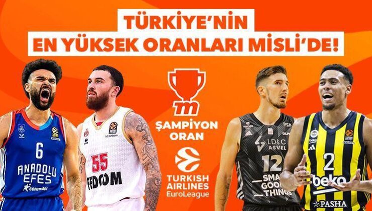 Anadolu Efes ve Fenerbahçe Beko Galibiyet İçin Alana Çıkacak, Maçlar Misli’de Canlı İzlenecek!