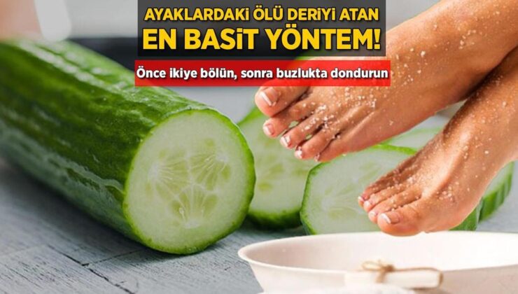 Ayaklardaki Ölü Deriyi Atan En Basit Yöntem! Önce İkiye Bölün, Sonra Buzlukta Dondurun