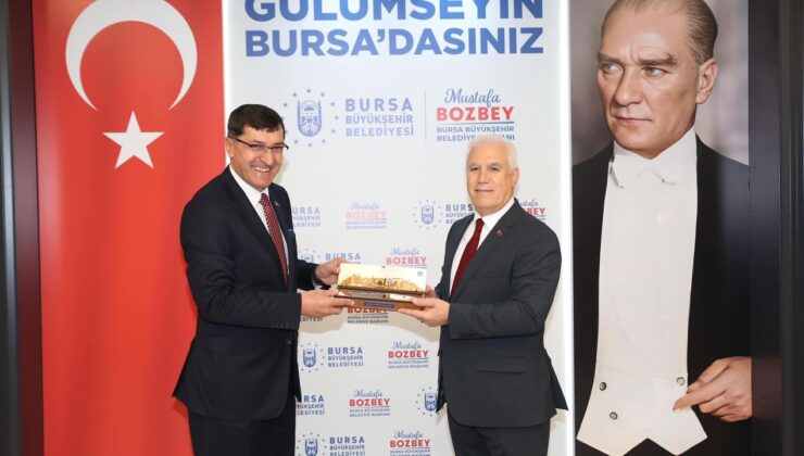 Başkan Kahveci, Bursa Büyükşehir Belediye Başkanı Bozbey’i Ziyaret Etti