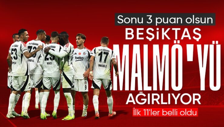 Beşiktaş – Malmö Maçının İlk 11’leri