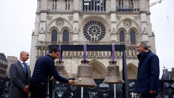 Bir Ay Sonra Açılıyor! Notre Dame’da Çanlar Beş Yıl Ortadan Sonra İlk Kez Çaldı