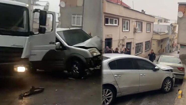 Bursa’da 3 Aracı Pert Edip Bir Evin Duvarına Vurarak Durabildi