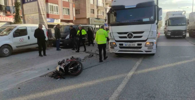 Bursa’da Tek Teker Üzerinde Gitmek İsterken Kaza Yaptı