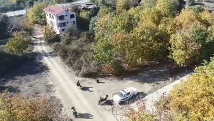 Bursa’da Zeytine Drone’lu Koruma