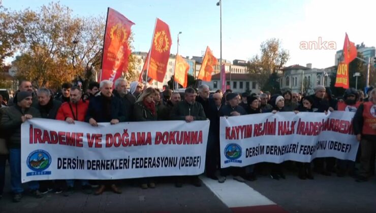 Dersim Dernekleri Federasyonu’ndan Kayyım Protestosu: İktidarın Dayattığı Kayyum Rejimini Kabul Etmiyoruz!