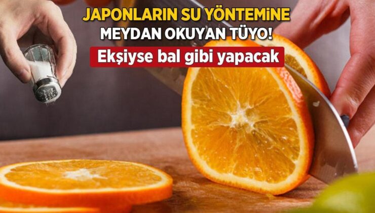 Ekşi Portakalı Baldan Tatlı Yapıyor! Asırlık Japon Taktiğine Veda, İşte Ata Yadigarı Tuz Tüyosu