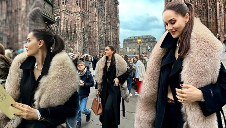 Fahriye Evcen’in Strazburg Pozları Gündem Oldu