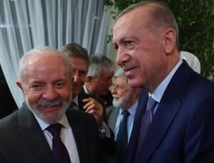 G20 Önderler Zirvesi: Erdoğan, Brezilya Devlet Başkanı Lula da Silva ile Bir Arada