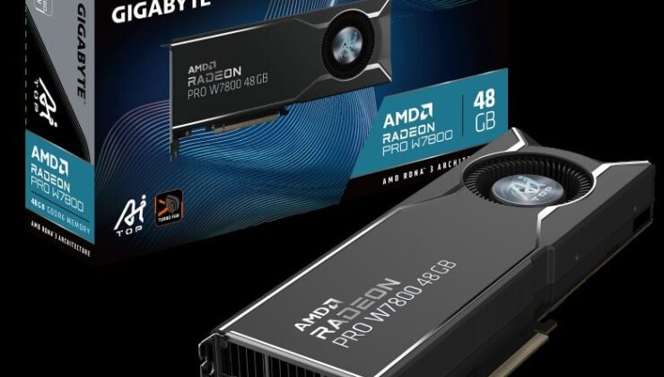 Gıgabyte, AMD Radeon Pro W7800 Aİ Top 48g Grafik Kartını Piyasaya Sürdü