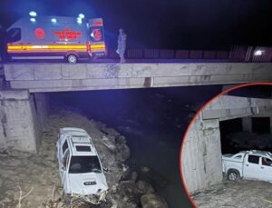 Hakkari’de 15 Metre Yükseklikteki Köprüden Zap Suyu’na Uçtu! Kamyonetteki 4 Kişi Yaralandı