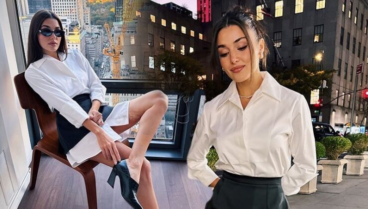 Hande Erçel’in New York Tarzına Beğeni Yağdı