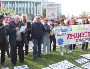 İBB Önünde “Azmanbüs” Eylemi