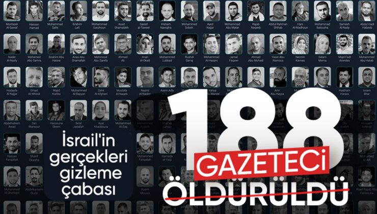 İsrail Gazze’de Gazetecileri Öldürmeye Devam Ediyor: 188 Basın İşçisi Katledildi!