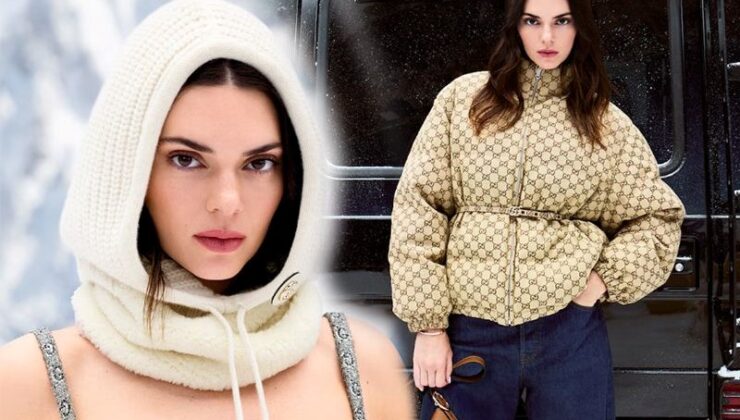 Kendall Jenner, İtalyan Moda Devi İçin Poz Verdi