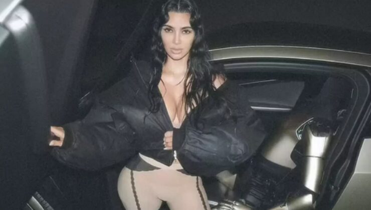 Kim Kardashian’dan Gündem Yaratan Yeni Hareket! Tesla Robotunun Kucağına Oturdu