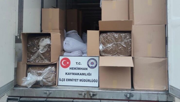 Malatya’da 7 Ton Kaçak Tütün Ele Geçirildi