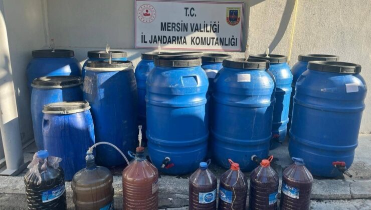 Mersin’de 3 Ton Sahte İçki Ele Geçirildi