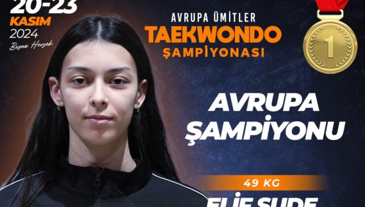 Milli Sportmen Elif Sude Akgül, Avrupa Şampiyonu