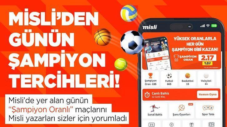 Misli’de Günün Şampiyon Tercihleri