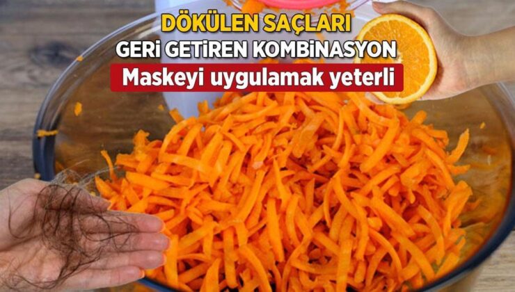 Öbek Öbek Dökülen Saçlara Bile Çare! Havuç-Mandalina İkilisini Bir de Böyle Deneyin