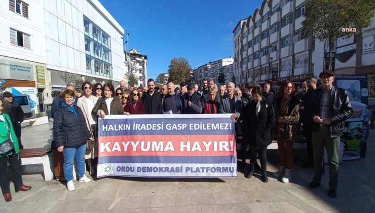 Ordu Demokrasi Platformu’ndan “Kayyım” Protestosu: Tek Adam Yönetimi Yeni Bir Oyun Peşinde