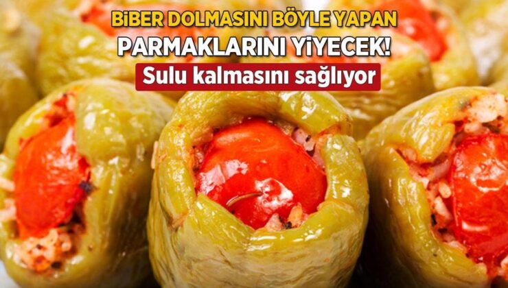 Parmak Yedirten Biber Dolması Taktiği! Sulu Sulu Olacak, Tam Kıvamında Pişecek