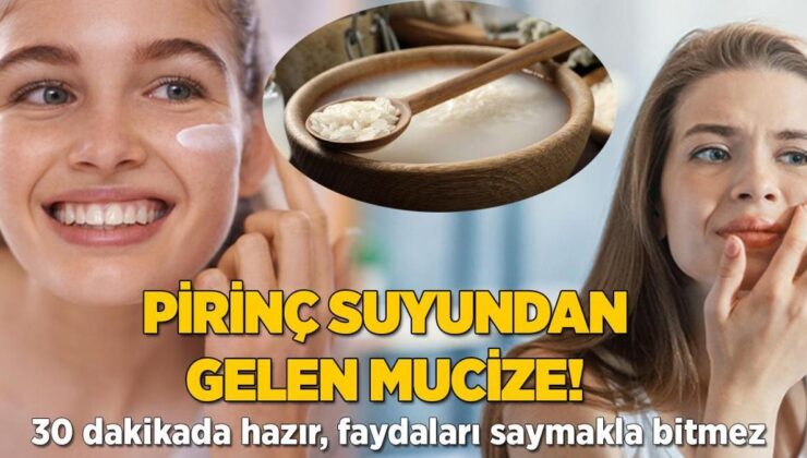 Pirinç Suyundan Gelen Mucize! 30 Dakikada Hazır, Gözenekleri Küçültüyor