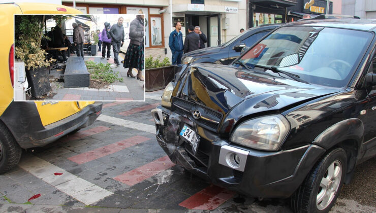 Rahatsızlanan Cip Sürücüsü, Kafede Oturanlara ve 6 Araca Çarptı