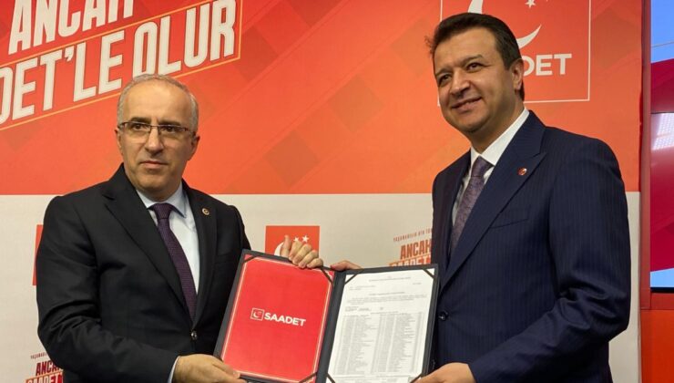 Saadet Partisi Genel Başkanı Mahmut Arıkan Mazbatasını Aldı