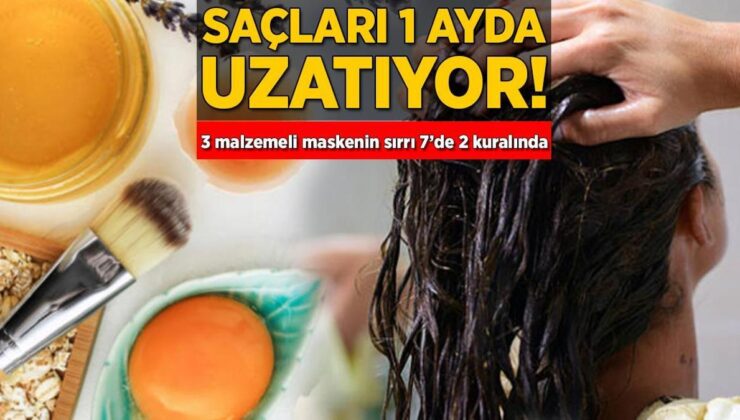 Saçları 1 Ayda Uzatıyor! 3 Materyalli Maskenin Sırrı 7’de 2 Kuralında