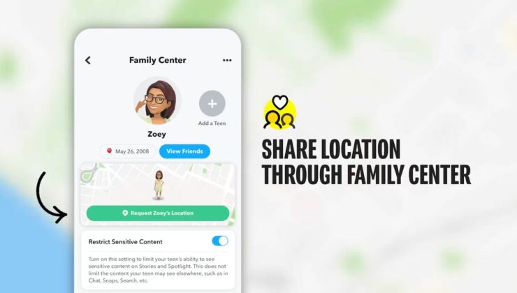 Snapchat, Family Center İçin Konum Paylaşım Özelliğini Getirdi