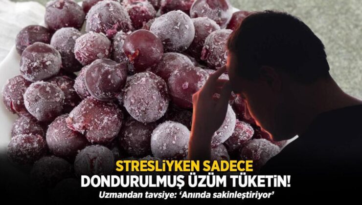 Stresliyken Sadece Dondurulmuş Üzüm Tüketin! Uzmandan Tavsiye: ‘Anında Sakinleştiriyor’