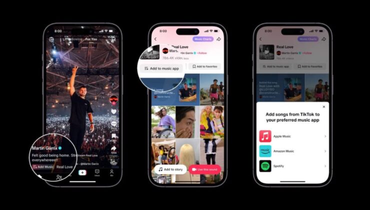 Tiktok, Spotify ve Apple Music ile Entegre Oluyor