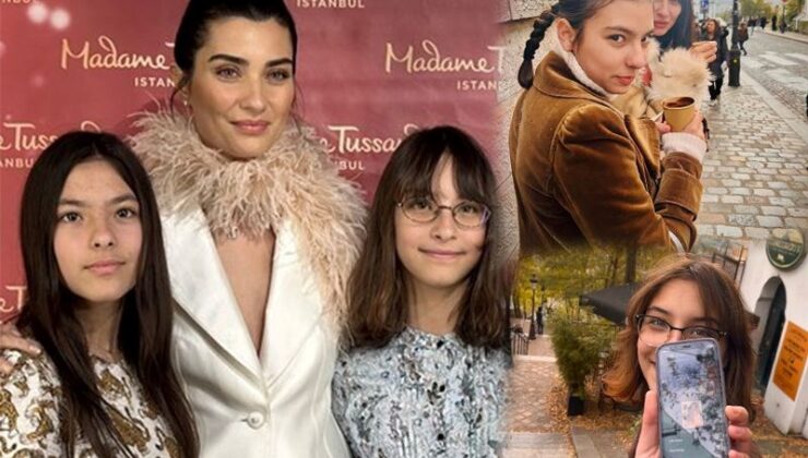 Tuba Büyüküstün, İkiz Kızlarıyla Paris’ten Paylaştı