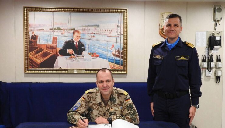 Unıfıl Deniz Görev Grubu Komutanı Tuğamiral Kesten, Tcg Kınalıada’yı Ziyaret Etti