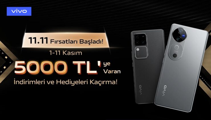 Vivo Akıllı Telefonlarda Kasım Ayına Özel 5.000 TL’ye Varan İndirim Fırsatları