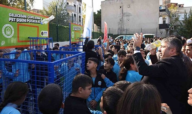 Yıldırım’daki Okullara “Pota” Görünümlü Çöp Kovaları Yerleştiriliyor