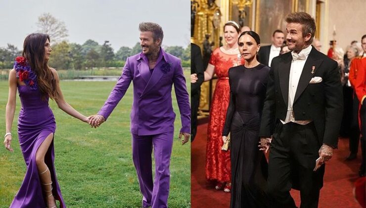 Beckham Çifti Buckingham Sarayı’nda