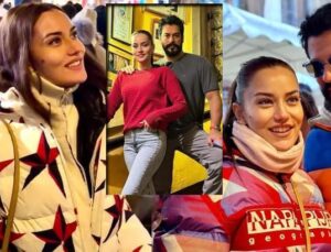 Fransa’da Romantik Pozlar! Fahriye Evcen’den Eşi Burak Özçivit’e Aşk Dolu Bakış