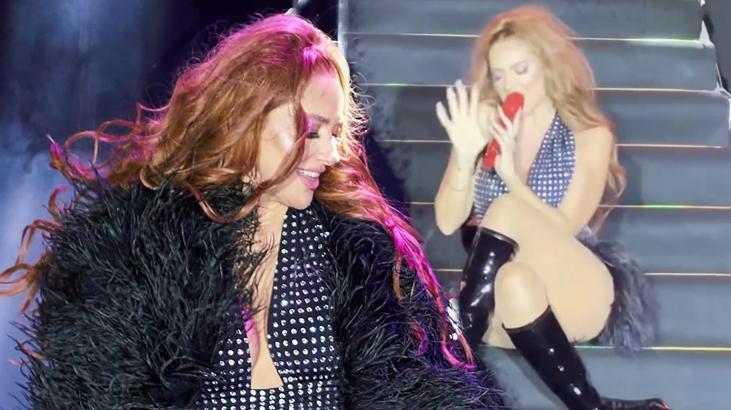 Hadise’nin Dansı Olay Oldu! Merdivenlere Yattı