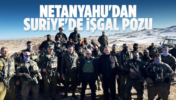 İsrail Başbakanı Netanyahu Suriye’de İşgal Ettiği Hermon Dağı’nda